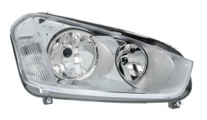 Far fata Dreapta (H1/H7, electric, cu motor, culoare insert: cromat, culoare semnalizator: transparent) potrivit FORD C-MAX - Img 1