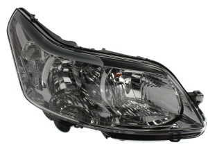 Far fata Dreapta (H1/H7, electric, cu motor, culoare insert: cromat) potrivit CITROEN C4, C4 I - Img 1