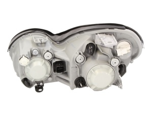 Far fata Dreapta (H1/H7, electric, fara motoras, culoare insert: cromat, culoare semnalizator: transparent) potrivit HYUNDAI SONATA IV - Img 2