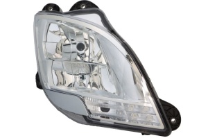 Far fata Dreapta (H1/H7/LED/PY21W, manual, culoare insert: cromat, culoare semnalizator: transparent) potrivit DAF CF, XF 106 10.12- - Img 1