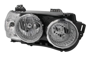 Far fata Dreapta (H1/H7/PY21W/W5W, electric, cu motor, culoare insert: negru, culoare semnalizator: alb) potrivit CHEVROLET AVEO - Img 1