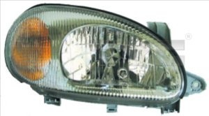 Far fata Dreapta (H4, electric, fara motoras, culoare insertie: gri) potrivit DAEWOO LANOS; FSO LANOS - Img 3