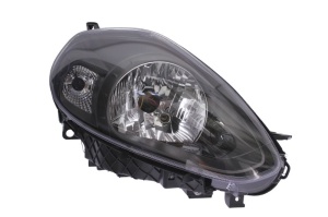 Far fata Dreapta (H4/P21W/W21W, electric, cu motor, culoare insert: negru) potrivit ABARTH PUNTO, PUNTO EVO; FIAT PUNTO, PUNTO EVO, PUNTO EVO/HATCHBACK, PUNTO/HATCHBACK - Img 1