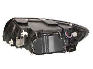 Far fata Dreapta (H7/HB3, electric, cu motor, culoare insert: negru, culoare semnalizator: galben) potrivit VOLVO S40 II, V50 - Img 2