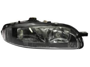 Far fata Dreapta (halogen, 2*H1, electric, fara motoras, culoare insert: negru) potrivit FIAT BRAVA, BRAVO I 01.96-12.01 - Img 1