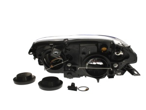 Far fata Dreapta (halogen, 2*H1/H1/H7, electric, cu motor, bec, culoare insert: intuneric, culoare semnalizator: fumuriu) potrivit FIAT BRAVO II - Img 2