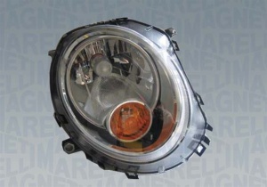 Far fata Dreapta (halogen, H4/PY21W, electric, cu motor, culoare insert: cromat, culoare semnalizator: galben) potrivit MINI (R56), (R57), CLUBMAN (R55), CLUBVAN (R55) - Img 3