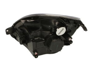 Far fata Dreapta (halogen, H4/PY21W/W5W, electric, cu motor, culoare insert: cromat, culoare semnalizator: alb) potrivit FORD FIESTA V - Img 2