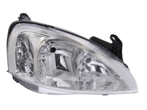 Far fata Dreapta (halogen, H7/W5W, electric, fara motoras, culoare semnalizator: transparent) potrivit OPEL COMBO TOUR, COMBO/MINIVAN, CORSA C, CORSA C/HATCHBACK -02.05 - Img 1