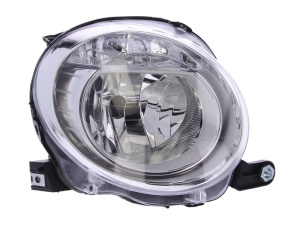 Far fata Dreapta (halogen, H7/WY21W, electric, cu motor, culoare semnalizator: transparent) potrivit ABARTH 500 / 595 / 695, 500C / 595C / 695C; FIAT 500, 500 C 01.07- - Img 1