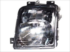 Far fata Stanga (2*H1, electric, cu motor, culoare insert: negru) potrivit VW LT 28-35 II, LT 28-46 II - Img 1