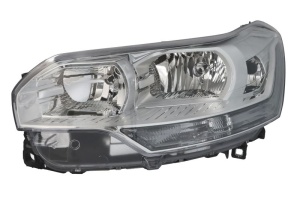 Far fata Stanga (2*H7/H1, electric, cu motor, culoare insert: cromat) potrivit CITROEN C5 II, C5 III - Img 1