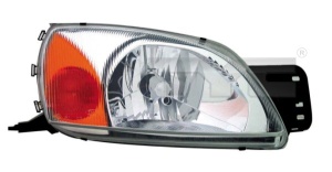Far fata Stanga (H4, mecanic, culoare insertie: cromat, culoare semnalizator: portocaliu) potrivit FORD COURIER, FIESTA IV, FIESTA/HATCHBACK, FIESTA/MINIVAN; MAZDA 121 III - Img 3