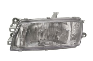 Far fata Stanga (H4/W5W, electric, manual, fara motoras, culoare insert: cromat) potrivit MAZDA 323 C V, 323 F V, 323 P V, 323 S V 1994-1998