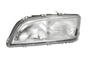 Far fata Stanga (H7/H7, electric, mecanic, fara motoras, culoare insert: argintiu) potrivit VOLVO C70 I, C70 II, S70, V70 I - Img 1