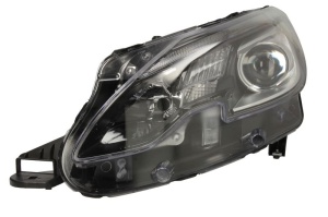 Far fata Stanga (H7/H7/LED/PWY24W, electric, cu motor, culoare insert: negru) potrivit PEUGEOT 2008 I 2016-2019