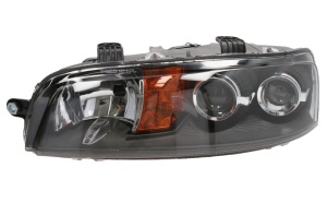 Far fata Stanga (halogen, 2*H7/H3, electric, fara motoras, culoare insert: gri, culoare semnalizator: galben) potrivit FIAT PUNTO, PUNTO EVO/HATCHBACK, PUNTO/HATCHBACK 01.00-12.03 - Img 1