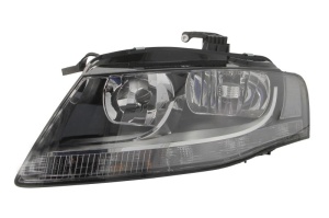 Far fata Stanga (halogen, H7, electric, cu motor, culoare insert: intuneric) potrivit AUDI A4 ALLROAD B8, A4 B8