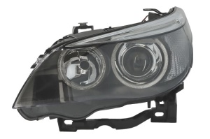 Far fata Stanga (xenon, D2S/H7/LED/W5W, electric, cu motor, culoare insert: negru) potrivit BMW 5 (E60), 5 (E61)