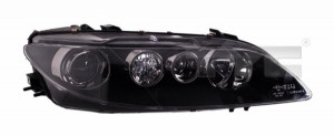 Far Stanga (2*H1/H3, electric, cu motor, culoare insertie: negru) potrivit MAZDA 6