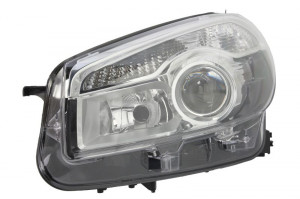 Far Stanga (D1S/H7, electric, cu motor, culoare insertie: cromat, culoare semnalizator: transparent) potrivit NISSAN QASHQAI I