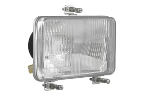 Far stanga/dreapta (H4/T4W, manual, main bulb seal, culoare insert: crom platinat) potrivit MASSEY FERGUSON 100, 4000, 5000, 6000, 700, 800, 8000, 9000 - Img 1