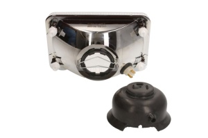 Far stanga/dreapta (H4/T4W, manual, main bulb seal, culoare insert: crom platinat) potrivit DEUTZ FAHR AGROCLIMBER, AGROCOMPACT F, AGROFARM, AGROLUX, AGROSUN, AGROTRAC, AGROTRON, DX - Img 2