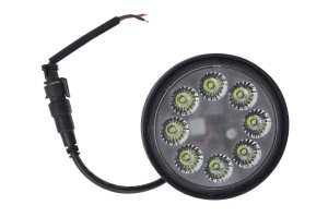 Far stanga/dreapta (LED, 9/32V, 40W, inaltime 78mm, diametru 86,5mm, aluminiu, negru) potrivit JOHN DEERE 6000 - Img 1