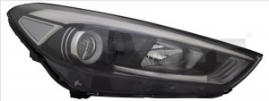 Far Stanga (H7/H7/LED, electric, cu motor) potrivit HYUNDAI TUCSON, TUCSON/SUV - Img 3