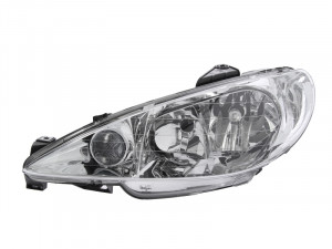 Far Stanga (halogen, H7, electric, fara motoras, culoare semnalizator: transparent) potrivit PEUGEOT 206 -11.05 - Img 1
