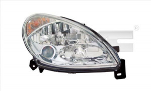 Far stanga potrivit CITROEN XSARA - (H1/H3/H7, reglaj electric, cu motoras, fundal cromat)
