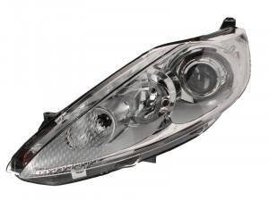 Far stanga potrivit FORD FIESTA VI - (H1/H7, reglaj electric, cu motoras, fundal cromat) - Img 2