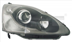 Far stanga potrivit HONDA CIVIC 2004-2005 - (H1/HB3, electric, fundal negru)