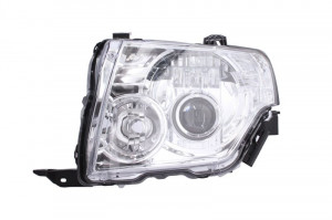 Far stanga potrivit MITSUBISHI PAJERO dupa 2007 - (D2S/H9, electric, fundal cromat)