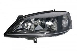 Far stanga potrivit OPEL ASTRA 1998-2009 - (H7/HB3, fundal negru)