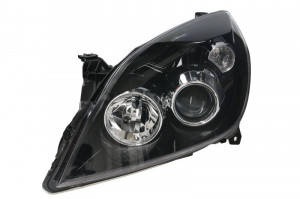 Far stanga potrivit OPEL SIGNUM, VECTRA 2005-2008 - (H1/H7, reglaj electric, fundal negru)