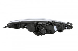 Far stanga potrivit PEUGEOT 207 2006-2009 - (H1/H7, reglaj electric, cu motoras, fundal cromat, fundal transparent) - Img 2