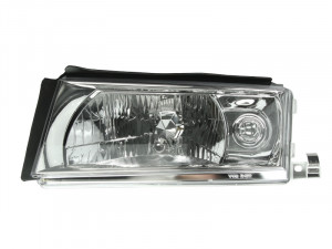Far stanga potrivit SKODA OCTAVIA 2000-2010 - (H4, electric, fundal argintiu)