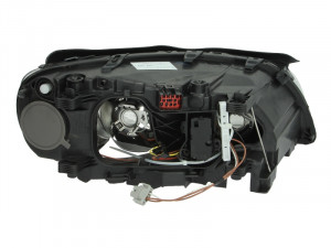 Far stanga potrivit VOLVO S80 II, V70 III, XC70 II - (H7/H9, electric, cu motoras, fundal cromat) - Img 2