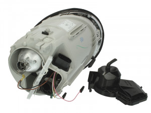 Far stanga potrivit VW NEW BEETLE - (H1, reglaj electric, fundal cromat) - Img 2