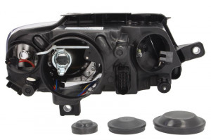 Far stanga potrivit VW PASSAT 2005-2010 - (H7, reglaj electric, cu motoras, fundal cromat) - Img 2