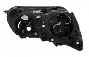 Far stanga potrivit VW TIGUAN 2007-2018 - (H15/H7, reglaj electric, fundal cromat, fundal transparent) - Img 2