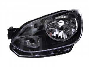 Far stanga potrivit VW UP - (H4, electric, fundal negru)