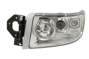 Fat stanga (H1/H3/H7/PY21W/W5W, manual, fara motor, cu lumina de ceata, culoare insert: crom platinat, culoare indicator: transparent) potrivit RVI PREMIUM 2 10.05- - Img 3
