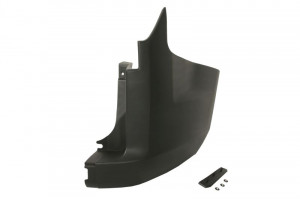 Flaps bara protectie Spate Dreapta model cu usa din spate, negru, TUV potrivit FORD TOURNEO CUSTOM V362, TRANSIT CONNECT, TRANSIT CONNECT V408/MINIVAN, TRANSIT COURIER B460 dupa 2017