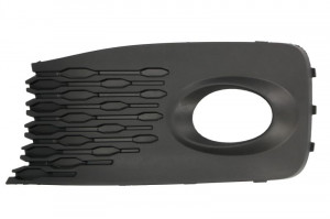 Grila bara cu locas far ceata, plastic, negru potrivit VW CADDY V dupa 2020