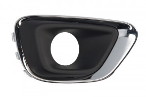 Grila bara fata dreapta potrivit JEEP COMPASS 2011-2016 - (locas proiector, plastic, crom/negru)