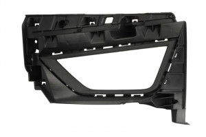 Grila bara fata Stanga cu locas proiector, plastic, negru potrivit VW POLO VI 06.17- - Img 1