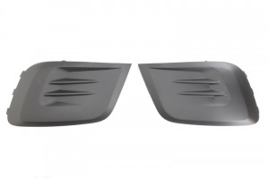 Grila bara fata stanga/dreapta potrivit CITROEN BERLINGO; PEUGEOT PARTNER 2015-2018 - 2 buc. set, neagra