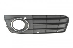 Grila bara fata stanga potrivit AUDI A4 2007-2011 - cu locas proiectoare, negru/crom